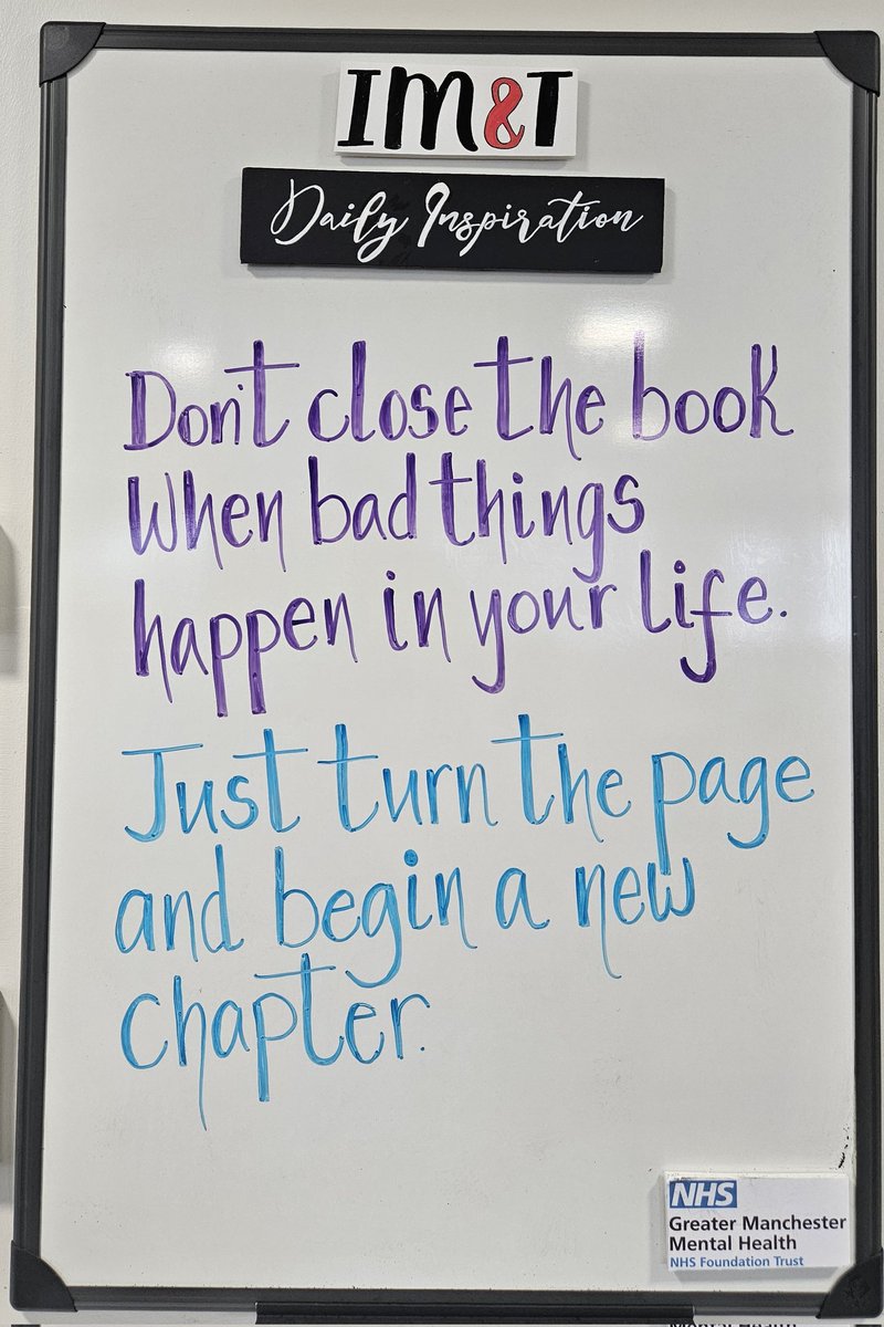 Tracy Vjestica (@trace_vj) on Twitter photo Start again as many times as you need. #NewBeginnings #MentalHealthMatters
<a href="/GMMH_NHS/">Greater Manchester Mental Health</a> Start again as many times as you need. #NewBeginnings #MentalHealthMatters
<a href="/GMMH_NHS/">Greater Manchester Mental Health</a>