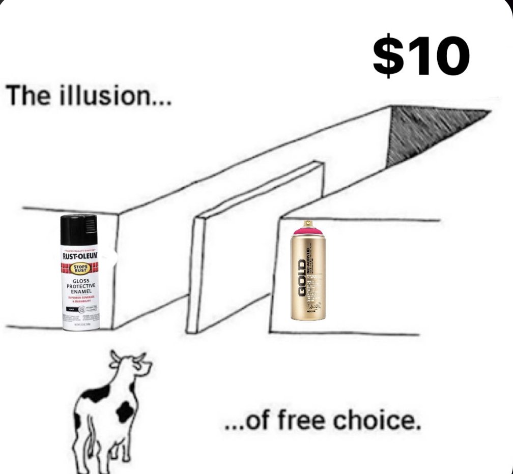 BombingScience's tweet photo. DANG is only $3.99 a can now?!🤯⁠ https://t.co/KWktDrdCGo

#spraypaint #pricing #prices #paintsale #paint #dangpaint #bombingscience #graff #graffitimeme #rusto #rustoleum #freechoice #artistmemes #artmemes ⁠ https://t.co/3cTw5Fkiol