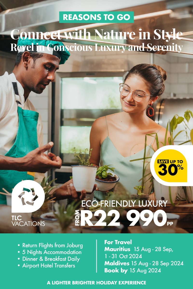 tlc_vacations's tweet photo. 🌍✨ Join us in making a positive impact! Your dream vacation awaits, where luxury meets sustainability. Let's travel responsibly and embrace the beauty of our world, one conscious choice at a time. 🌿✈️
#tlcvacations #luxresorts #iwant2fothere #SustainableTravel https://t.co/S6aMR90yG3