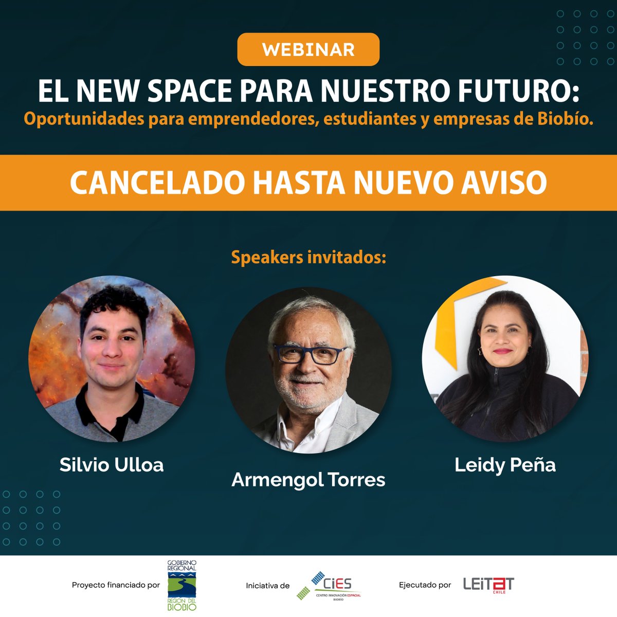 CIES_BIOBIO's tweet photo. 📢 Aviso Importante

Lamentamos informar que el webinar ha sido cancelado hasta nuevo aviso.

Estamos trabajando para reprogramar este evento y les informaremos la nueva fecha tan pronto como sea posible. 

Agradecemos su comprensión y paciencia. https://t.co/4kFe23uhL5