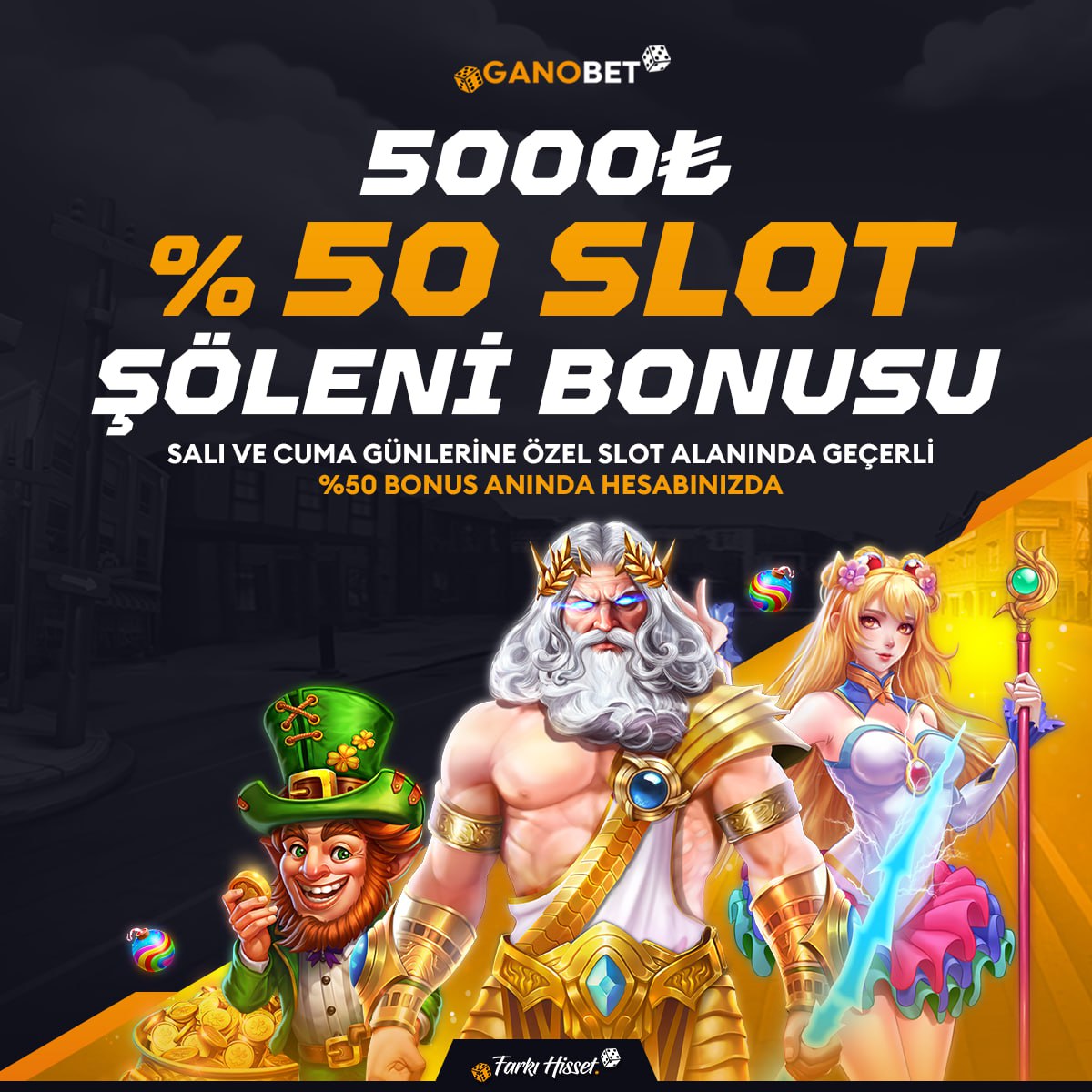 Ganobet  Salı Gününe Özel %50 Slot Şöleni!

🔥 Slot Alanında Geçerli 5.000₺'ye Kadar Bonus Fırsatı!

💎 En Yüksek RTP’li Slot Sağlayıcıları ile Kazanan Sen Ol!