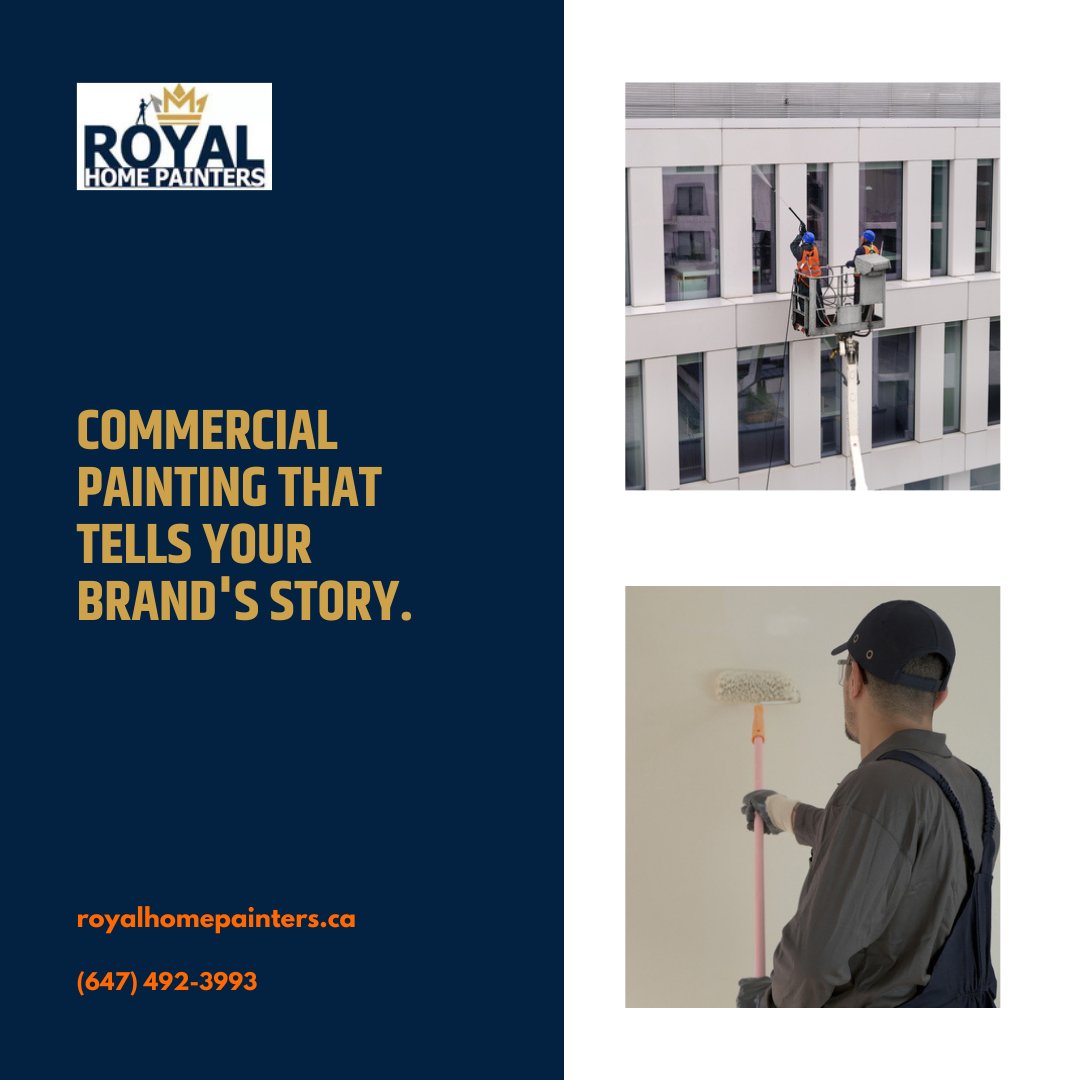 PaintersRoyal's tweet photo. Commercial painting that tells your brand's story. #RoyalHomePainters https://t.co/M426TKDNES