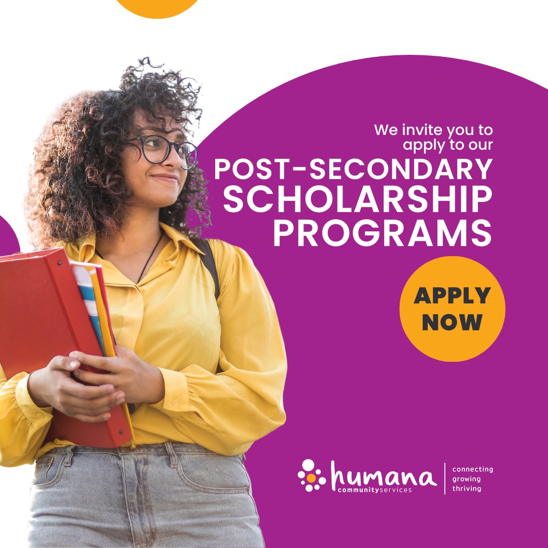 humanacs's tweet photo. 📣 Scholarship Deadline August 1st 📣 

REMINDER - current and former participants are eligible to apply for Humana Scholarships. 
#PostSecondaryScholarship #ScholarshipDeadline #education #ApplyNow #2024Scholarship #ChathamKent #Middlesex #LdnOnt #CkOnt https://t.co/OhUukh71kO