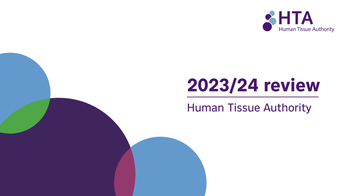 We are pleased to announce the publication of the HTA 2023/24 review. 

The review explains what we do, what we achieved and some of the challenges we faced in 2023/24.

Read the full review here: hta.gov.uk/about-the-HTA/…