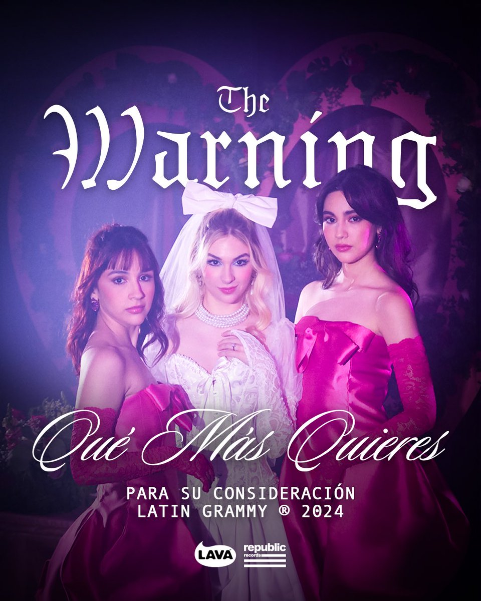 Para su consideración <a href="/LatinGRAMMYs/">The Latin Recording Academy / Latin GRAMMYs</a> ❤️‍🔥 

#TheWarning