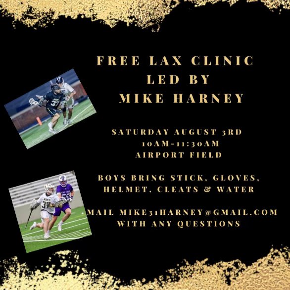 FREE Clinic August 3rd!
