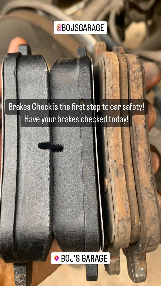 pade_boj's tweet photo. Brakes Check is the first step to car safety; book a brakes check with us today! 
@bojsgarage https://t.co/oJWurkH8Kw