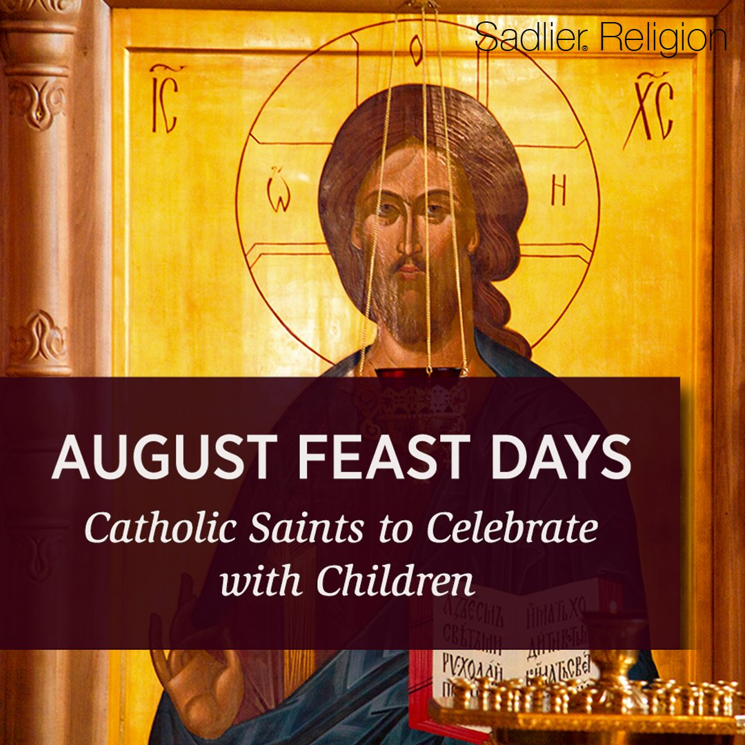 SadlierReligion's tweet image. August Feast Days– Catholic Saints to Celebrate with Children✝️ hubs.ly/Q02yZGml0

#Catholic #Catholics #CatholicEdchat #CatholicEducation #CatholicSchools #Catechesis #Catechism #Catechist #CatholicKids #CatholicSaints #Saints #FeastDays