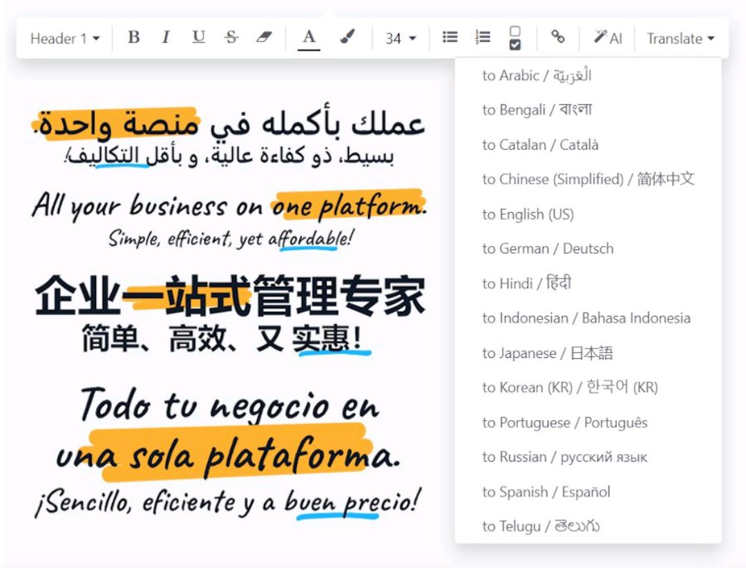 اختصر الكثير من العناء في #الترجمة بين اللغات، ميزة الترجمة باستخدام الذكاء الصنعي قادمة في #اودو الاصدار الثامن عشر، متحمس جداً لهذا الاصدار .... 

#Odoo_18
#ERP #Odoo Sanarise Teknoloji Ltd. Şti. #Silver_partner with odoo ...