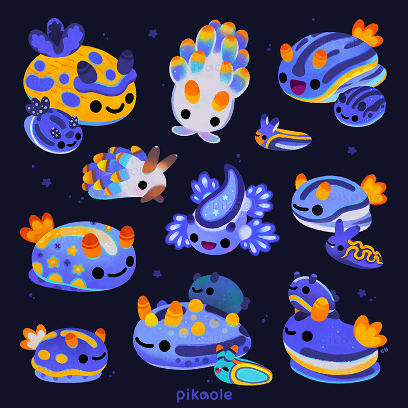 pikaole's tweet photo. Blue sea slug https://t.co/rrK34Mu274