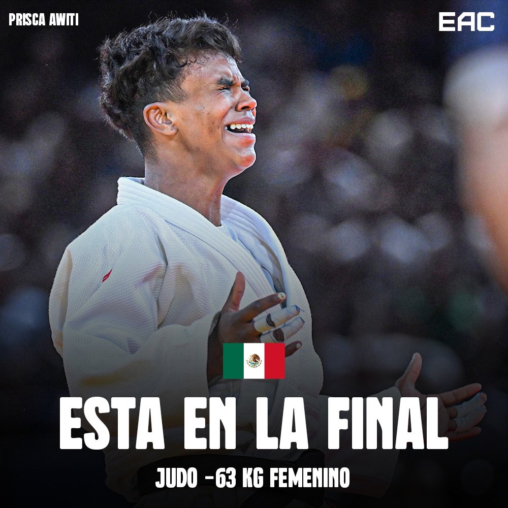 🚨 ASEGURÓ MEDALLA 🥇🥈

La mexicana Prisca Awiti clasificó a la final tras vencer a la croata, y se encuentra a UN ENCUENTRO DEL ORO olímpico 🔥🇲🇽

¡Vamos México! 

<a href="/AwitiAlcaraz/">Prisca Awiti Alcaraz OLY</a> #Paris2024