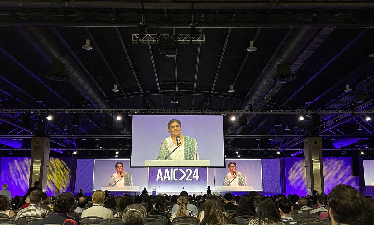 So excited to hear ⁦<a href="/alladi_suvarna/">Suvarna Alladi</a>⁩ speak ⁦<a href="/alzassociation/">Alzheimer's Association</a>⁩ #AAIC2024