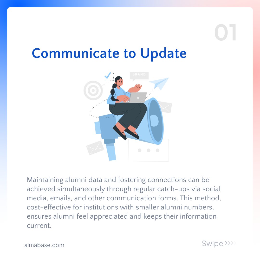 Almabase tweet media