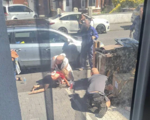 RickyDoggin's tweet photo. Black ISLAMIC migrant from Africa walks into 8-year-olds Birthday Party, stabs 11 kids, two dead so far Southport, UK. (Link in comments) https://t.co/3vdfVgP7T3