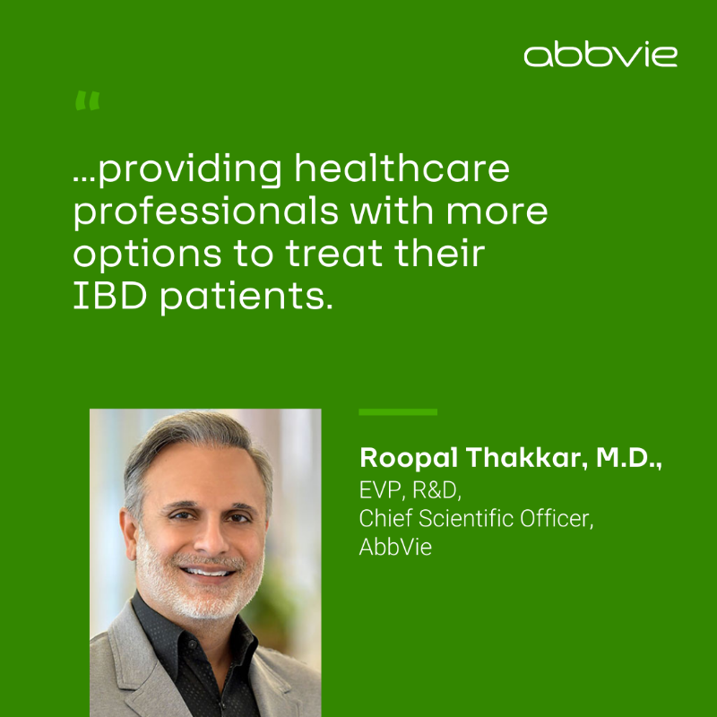 abbvie's tweet photo. We're committed to making a difference for people impacted by #IBD. Learn how we're working to reimagine the standards of care in an effort to transform the lives of patients: https://t.co/qs3pvTrCJR #UlcerativeColitis #CrohnsDisease