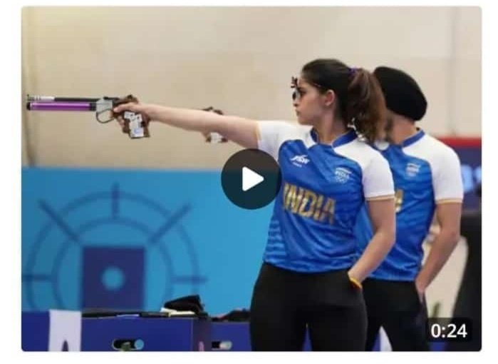 #ParisOlympics2024 में एक और उपलब्धि भारत के नाम...

10 मीटर एयर पिस्टल मिक्सड टीम इवेंट में <a href="/realmanubhaker/">Manu Bhaker🇮🇳</a> जी एवं <a href="/Sarabjotsingh30/">Sarabjot Singh</a> जी को कांस्य पदक🥉 जीतने पर शुभकामनाएं देता हूं।

आपकी इस शानदार जीत पर देश को गर्व है!

#OlympicGames 
#Paris2024