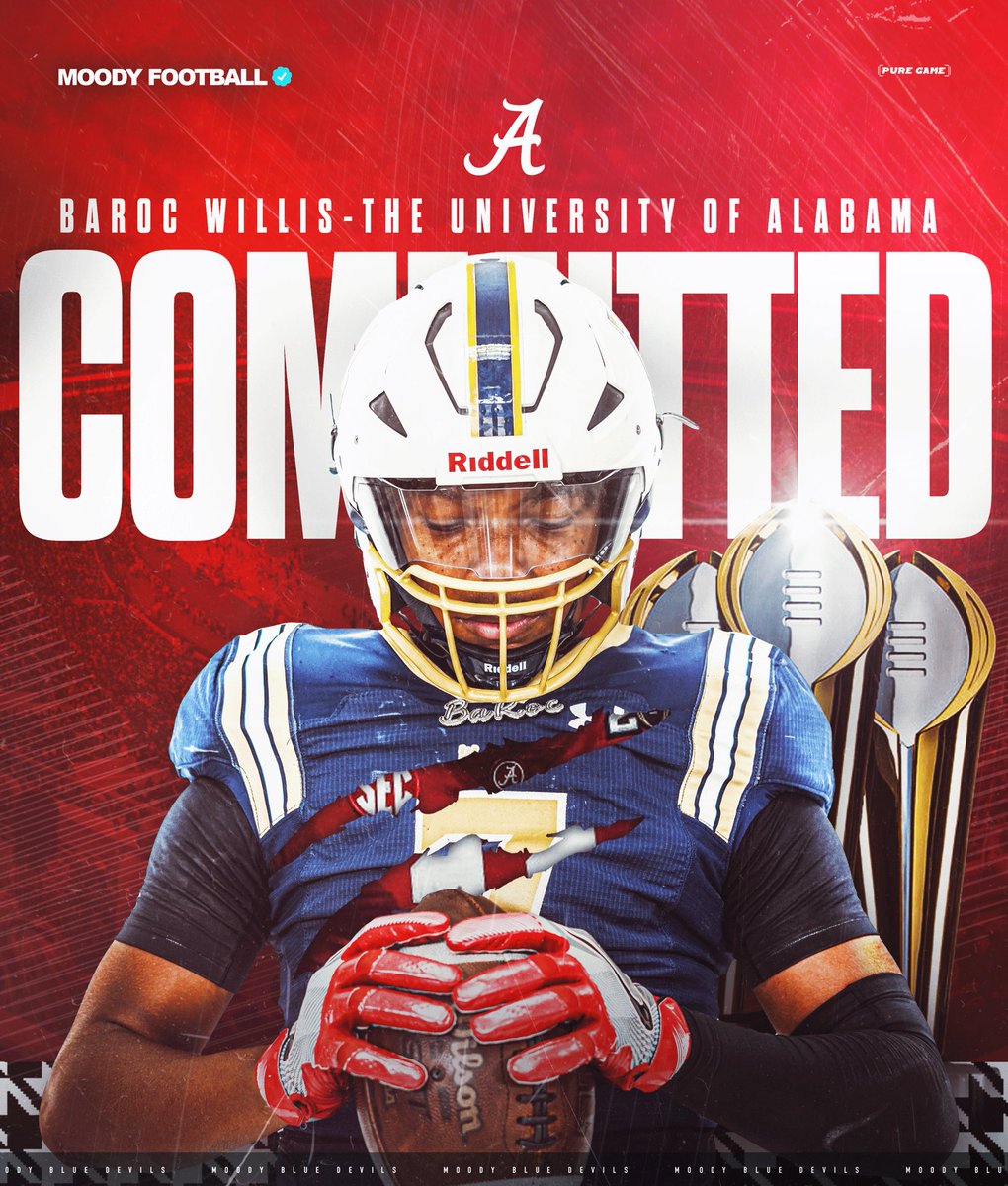 Moody Football (@moodyfball) on Twitter photo โ27 LB <a href="/roc_willis/">โญ๏ธ BaโRoc Willis</a> makes his commitment to <a href="/AlabamaFB/">AlabamaFootball</a>
#411Boys | #XLVII | #MoodyFootball โ27 LB <a href="/roc_willis/">โญ๏ธ BaโRoc Willis</a> makes his commitment to <a href="/AlabamaFB/">AlabamaFootball</a>
#411Boys | #XLVII | #MoodyFootball