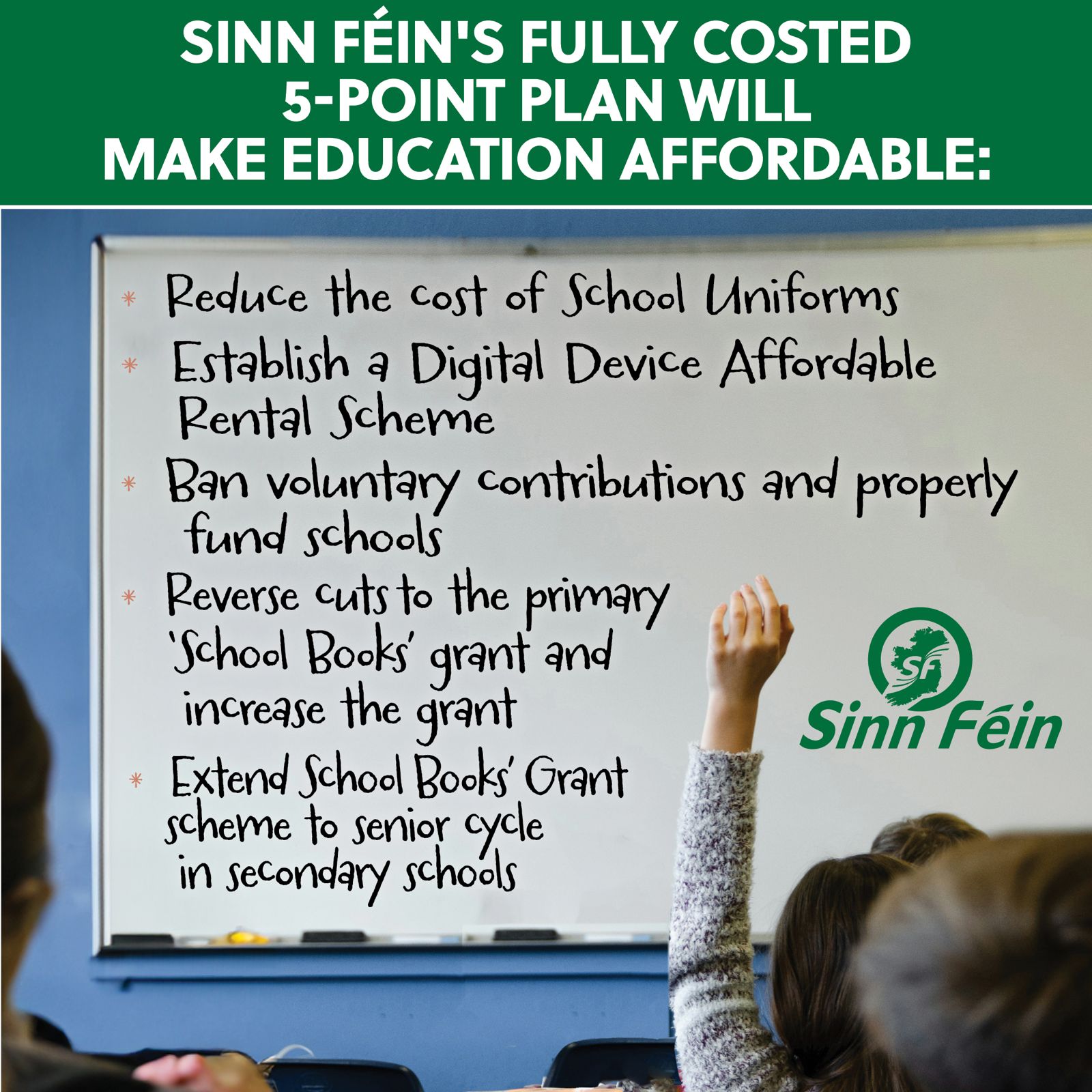 Sinn Féin on X: &ldquo;Sinn Féin has launched our plan to make education 