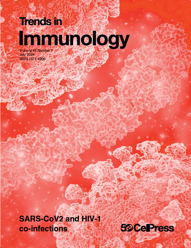 TrendsImmuno's tweet photo. There's still time to read the July issue! @TrendsImmuno 
#Metabolism &amp; #Immunotherapy; #Lymphopoiesis &amp; #Aging; #SARSCoV2 &amp; #HIV1 #Coinfection; #Basophil #Differentiation; #Innate-like #Tcells &amp; #Liver; #Cancer #SonoImmunotherapy; #GenderBias &amp; more!! https://t.co/izDNYRXpSb https://t.co/Fu4Jtjacrd