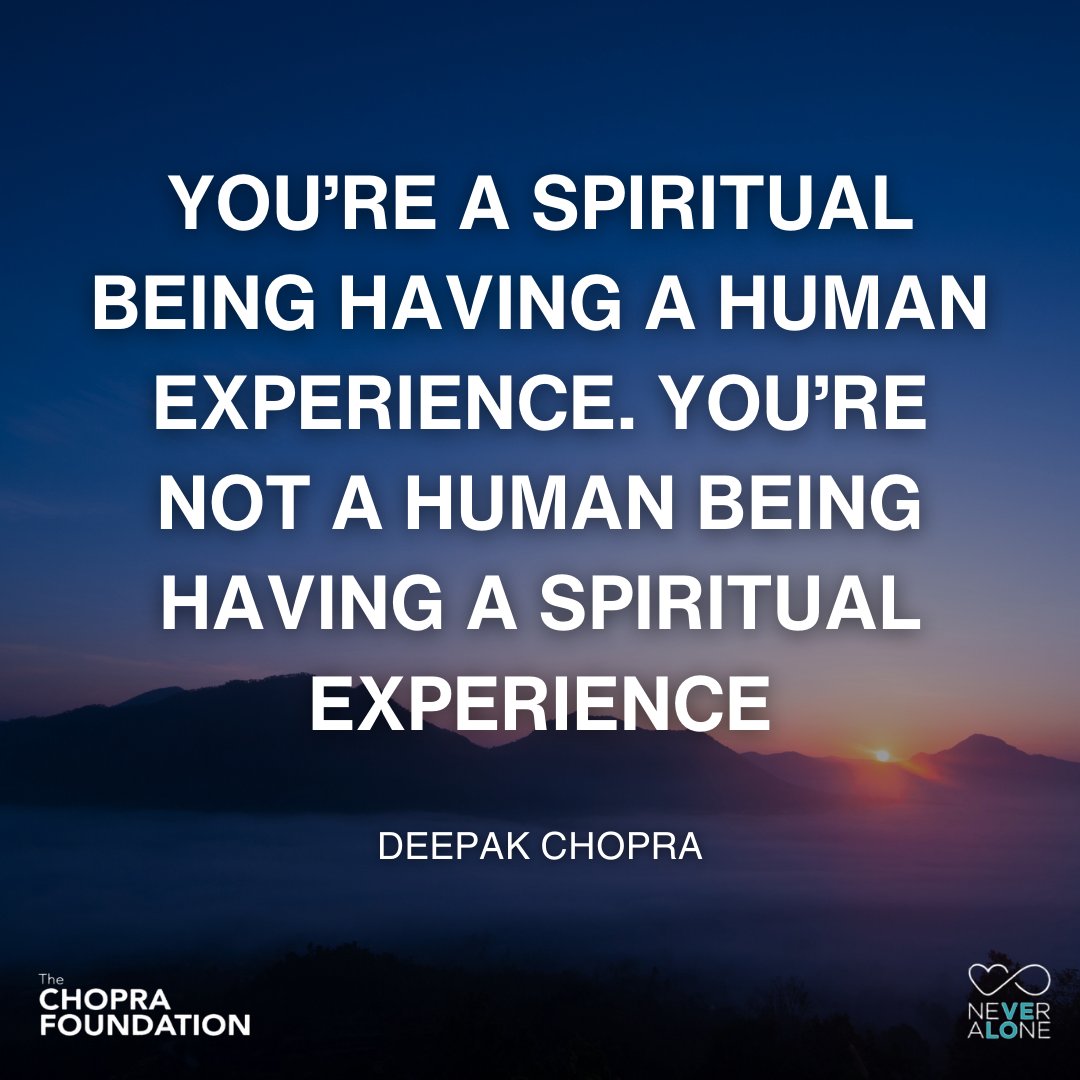 NeveraloneWorld's tweet image. Remember your true essence: You are a spiritual being navigating the human journey. Embrace the depth of your soul today, and let your spirit illuminate every step of your earthly adventure. 🌟🌍 #SpiritualBeing #DeepakChopraWisdom #EmbraceYourEssence