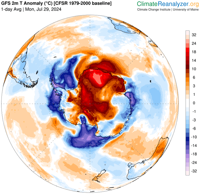 ECOWARRIORSS's tweet photo. Imagine if this happened in New York or London 
temperatures 45 F above normal 
the world would go crazy
but because it is in Antarctica - out of sight out of mind and world media ignores these astonishing temp rises https://t.co/P3i36uwqha