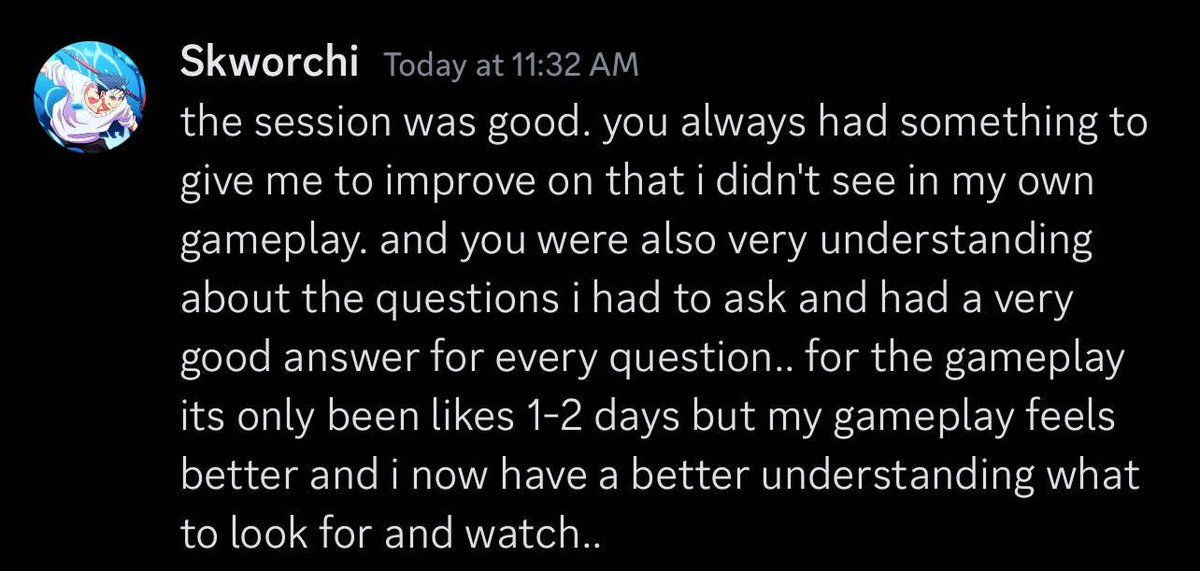 Did a coaching session with Skworchi, and this was what he had to say about it. Dm here or on disc: kazurl for coaching any rank and any region.