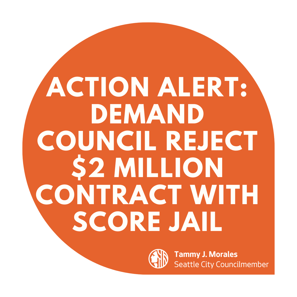 CMTammyMorales's tweet image. ❗ ACTION ALERT: The Seattle City Council is attempting to expand incarceration for people accused of low-level misdemeanors with the deadly SCORE jail, which has seen at least six people die in just the last year. 

Full action alert at bit.ly/jailbill.