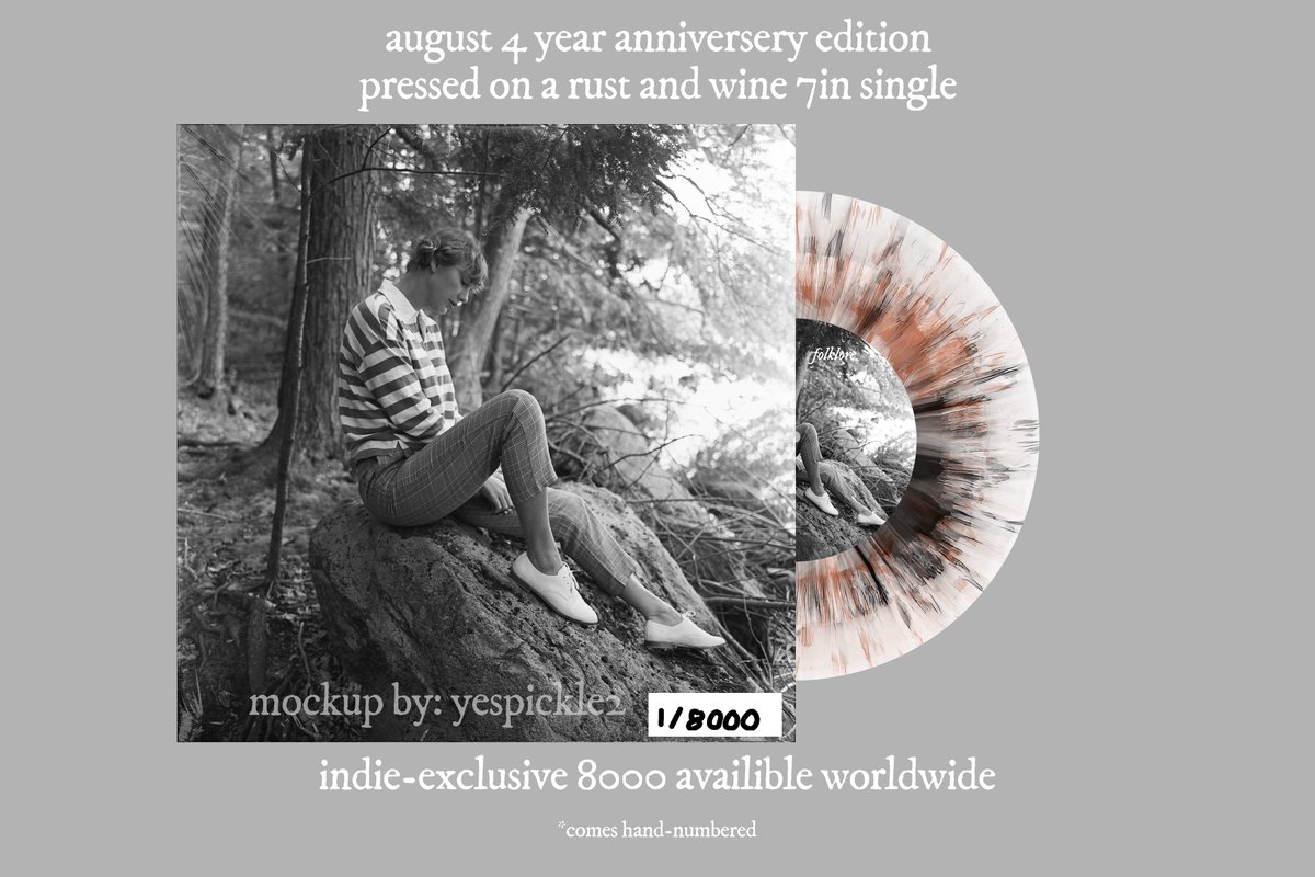 yespickle2's tweet photo. August 4 year anniversery edition!! ignore the amazing handwriting #4yearsoffolklore
**mockup not real** https://t.co/QTgCMvwNIa