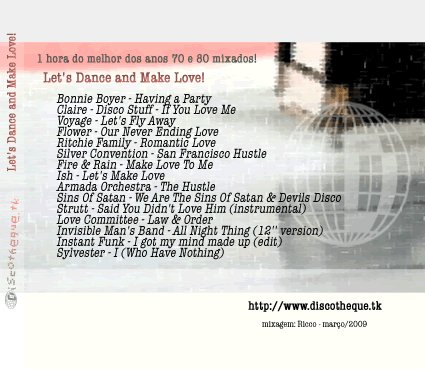 discothequeplus's tweet image. E essa compilação que eu disponibilizei na internet há 25 anos? Que coisa linda. Nem lembro onde eu guardava, deve ter expirado há anos. Por conta de direitos autorais eu nem faço mais isso e tampouco mixo e coloco no ar. Coloco no celular e tá tudo certo.
Procure no Youtube!