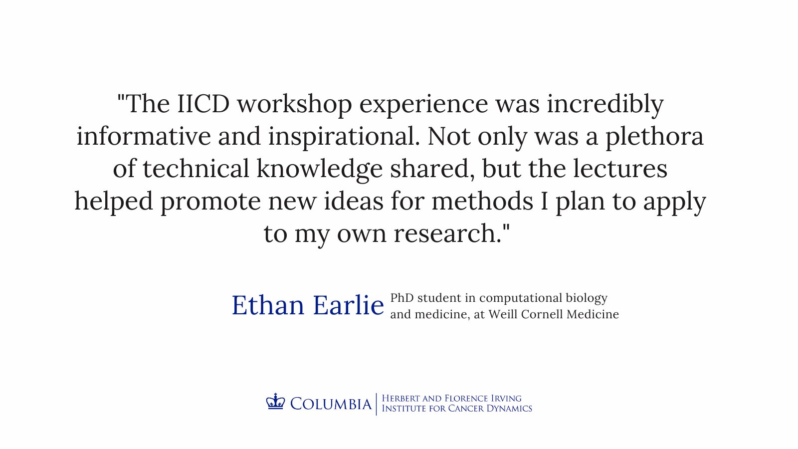 Columbia - Irving Institute for Cancer Dynamics on X: &ldquo;Check out 