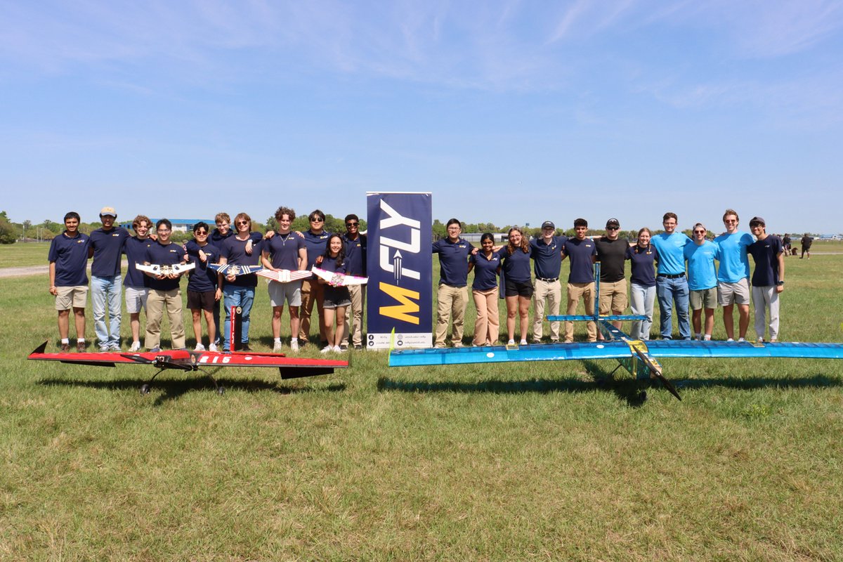 Biweekly Student Team Spotlight! ✈️

<a href="/UofM_MFly/">UMich M-Fly</a> is a design, build, fly team led by undergraduate and graduate students of all majors. The team designs and builds three aircraft yearly to compete in the SAE Aero Design and SUAS competitions.  (1/3)