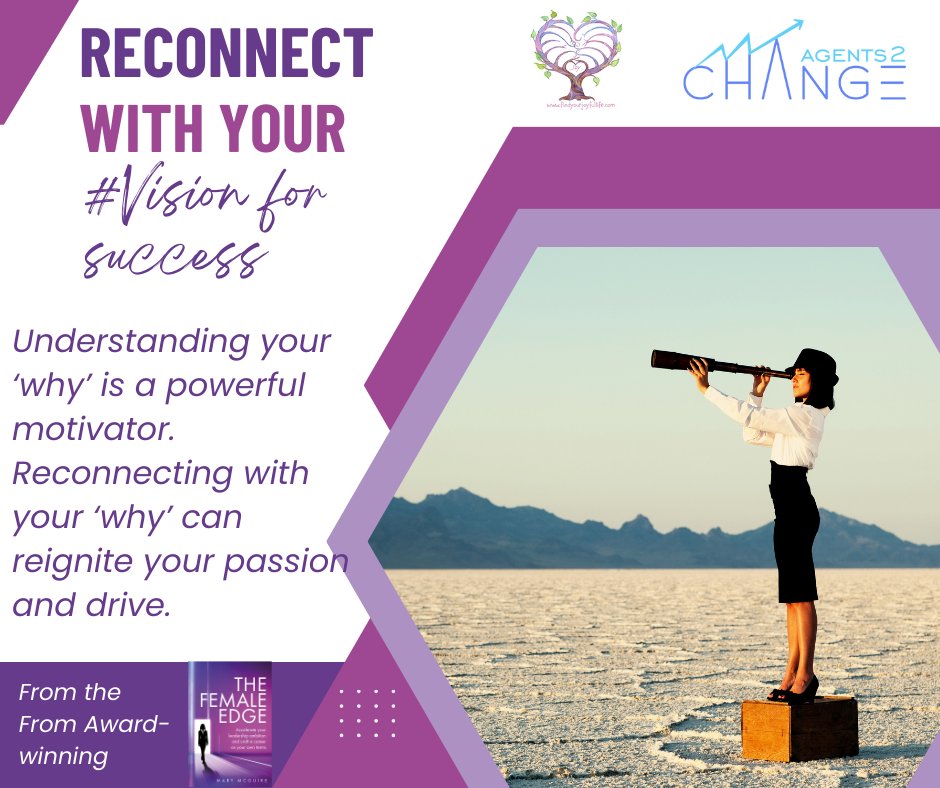 MarytmcGuire's tweet photo. What is your  ‘why’ behind your vision for success? Does it still resonate? Take time to reflect and adjust to reignite your passion. Read on: https://t.co/VU6zyZsV4W
#visionforsuccess #careersuccess #careervisualisation #careercoachingforwomen #thefemaleedge #why #whyme #whynow https://t.co/lQnPo1IDG9