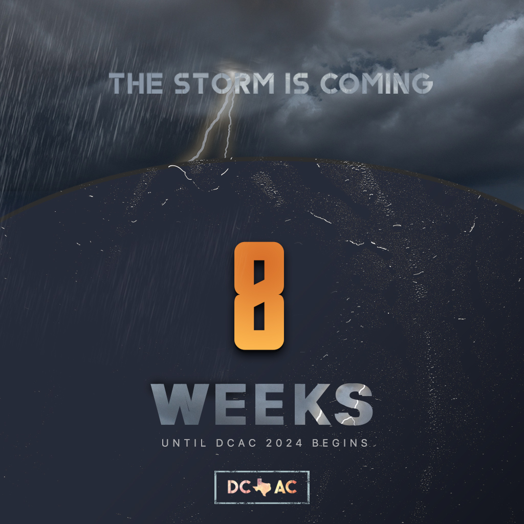 🌩️ In just 8 weeks, the storm of innovation hits #DCACLive2024 with full force!⚡️

🎟️ Get Your Tickets: web.cvent.com/event/2ab0f146…

#DCACLive #DataCenterAntiConference #Infrastructure #MissionCritical #StormOfInnovation #TechConference #CountdownToDCAC #TechEvent