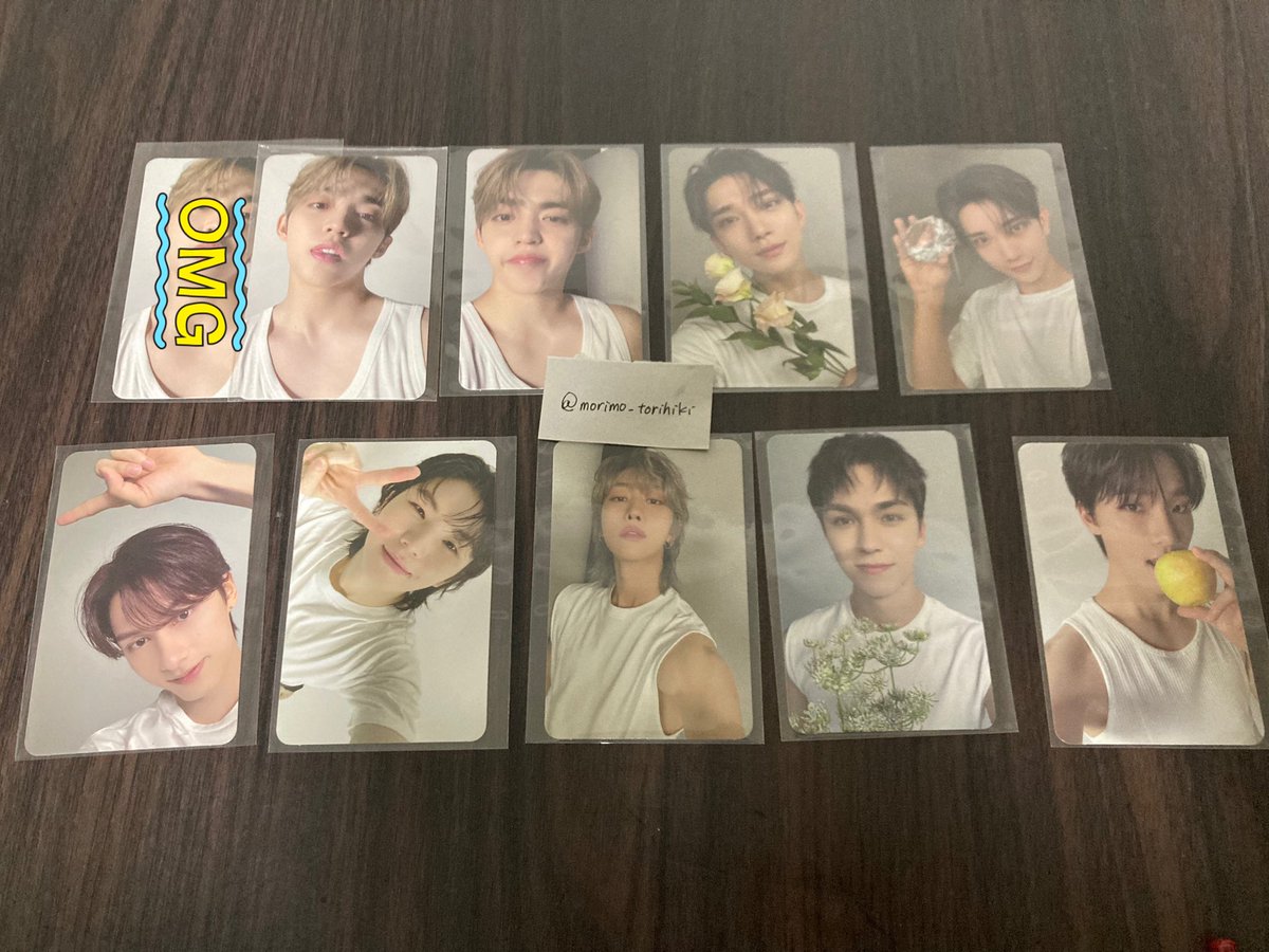 SEVENTEEN セブチ トレカ 交換 carat盤
17 IS RIGHT HERE Dear

譲　エスクプス　クプス　ジョシュア ジュン ウジ ミンハオ  バーノン ディノ

求　♡ ドギョム　

郵送希望📮（同日発送※詳細固定ツイート確認ください）
お気軽にお声掛けください🙇‍♀️
よろしくお願いいたします！