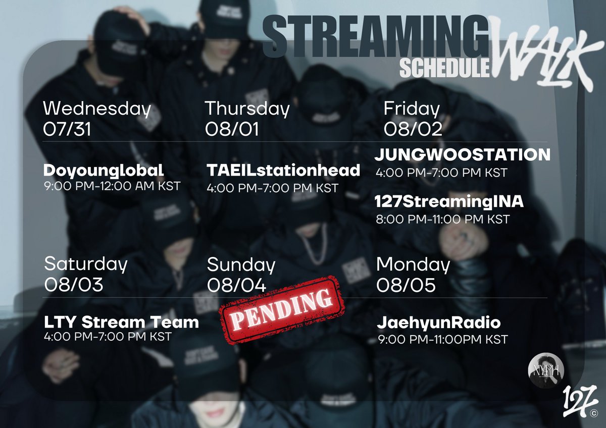 NayutaPH's tweet photo. 📢STREAMING SCHEDULE📢

We are so back!! Walk Streaming will resume starting tomorrow 💚

Check new schedules below. More schedules to be announced soon!

Park your accounts here:
🔗 https://t.co/SOqfKuZDHt

#YUTA #유타 #WalkStreamingParty #YUTAMIStream #WALKwith127 #NCT127_WALK https://t.co/ME4hPWZlUl