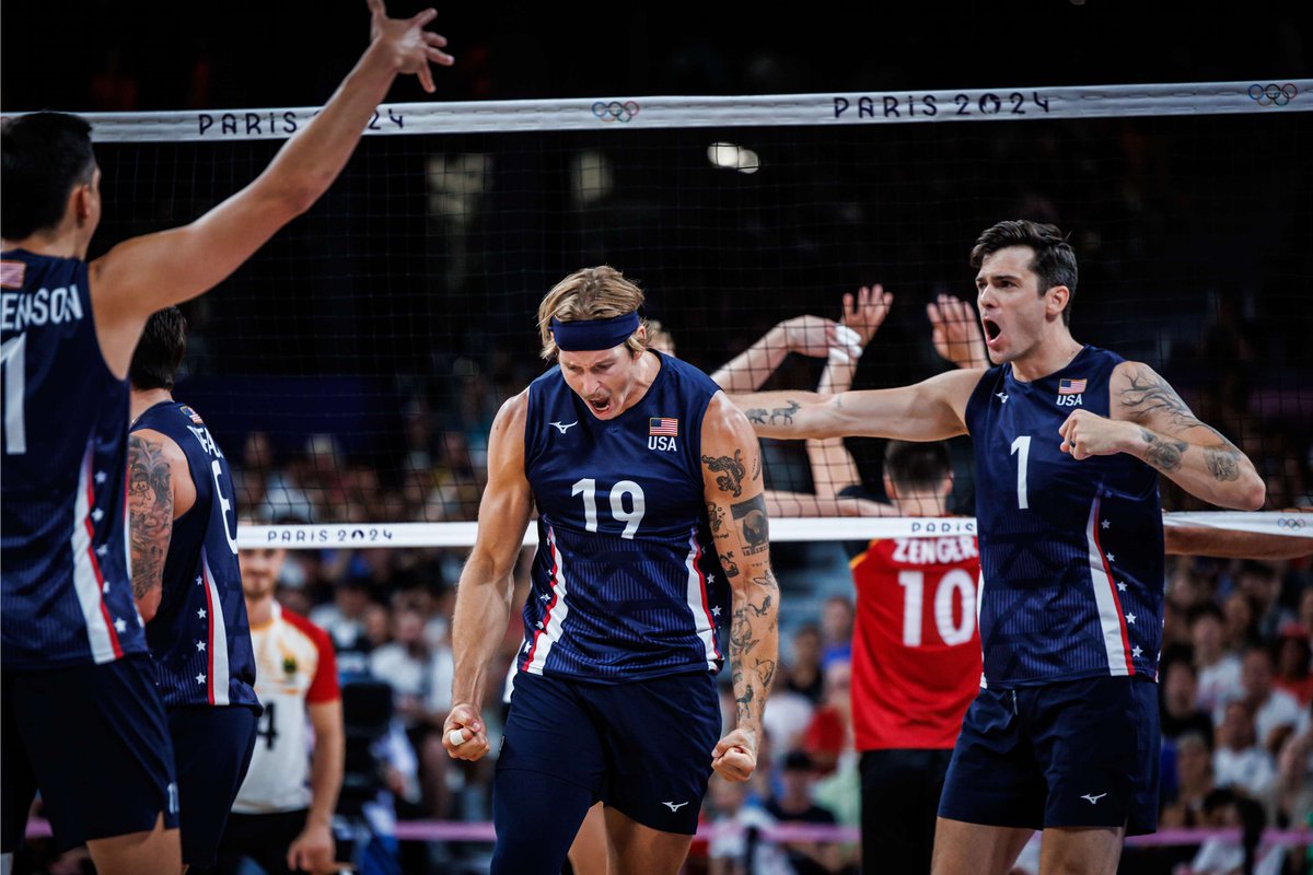 One step closer to the quarterfinals for Taylor Averill and Team USA at #Paris2024 

U.S. def. Germany, 25-21, 25-17, 17-25, 20-25, 15-11
Averill - 5K, 3B, 4SA, 12PTS

The Americans (2-0) will next play Japan on Friday.

#OlympiansMadeHere x #GoBows