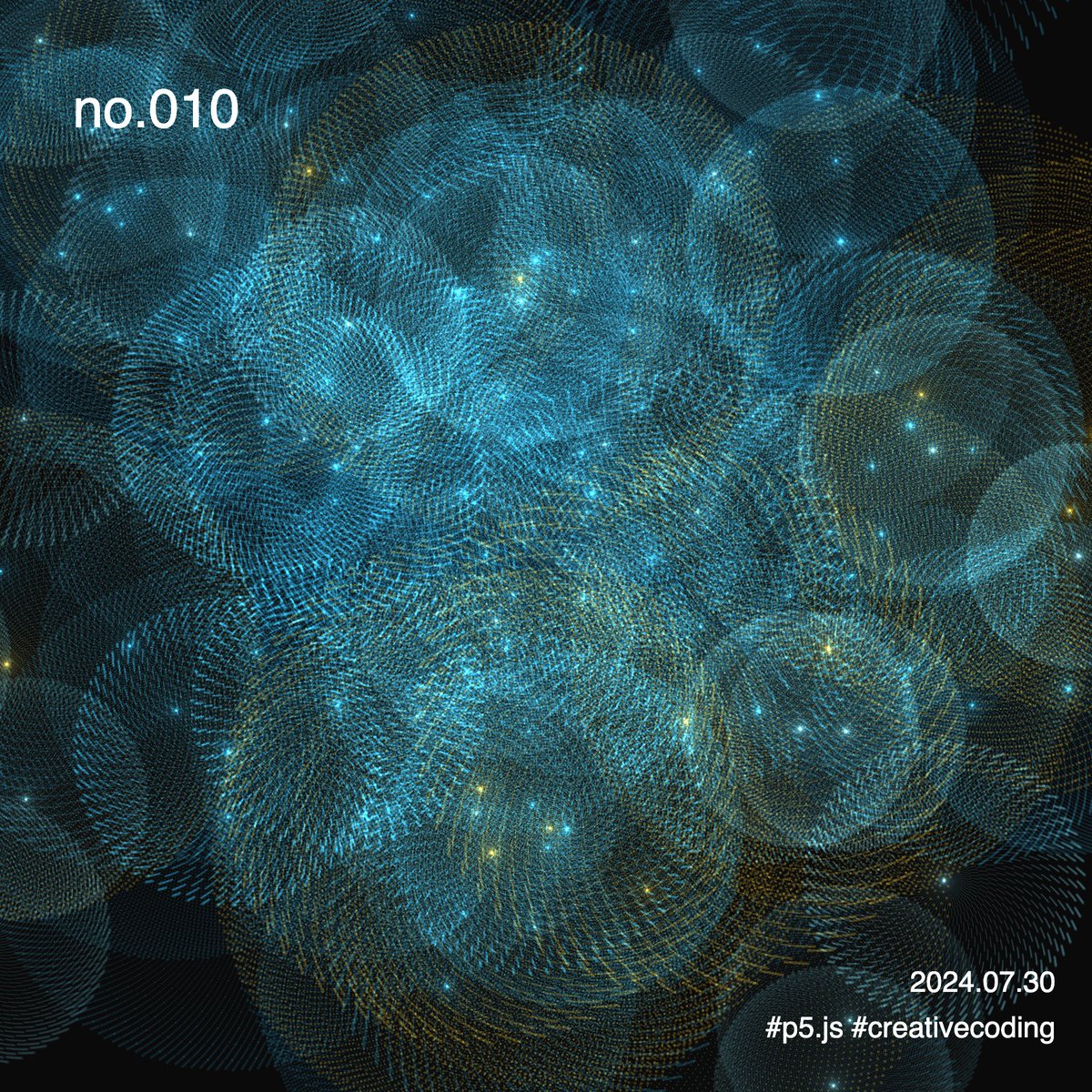 kim___megane's tweet image. Summer Coding Challenge 2024
ばばばばーん、ぼわーーん
#CreativeCoding花火大会
#creativecoding #dailycoding #generativeart #p5js #processing