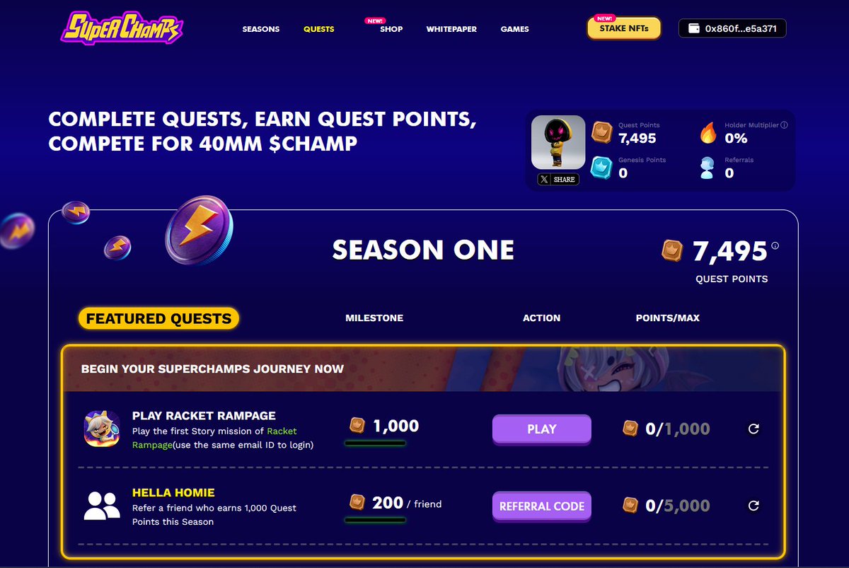 shhhtag's tweet image. Very nice platformer/shooting game!!! LFG!!! Watch out for SuperChamp and their games. Bullet League is definitely one to get hooked on and sink hours of play time into. $CHAMP #YGGxBulletLeague #YGGGAPS6 @YieldGuild @SuperChampsHQ