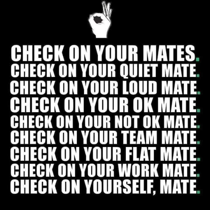 👇🏻

It’s ok not to be ok. 

Talk.