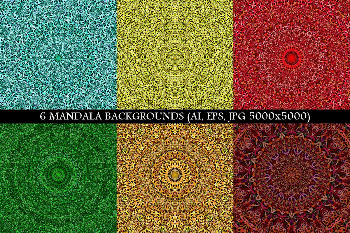DavidZydd's tweet photo. 6 Floral Mandala Backgrounds https://t.co/259286YCNn  #GeometricBackground #GeometricBackgrounds #DiscountBackground #flower #floralgraphic #BackgroundSale #background #bohemian #BackgroundSet #PremiumVectorBackground #GeometricBackground https://t.co/5oXovJXzxY