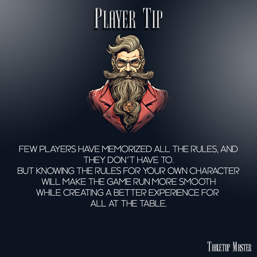 TableTopMaster_'s tweet photo. #ttrpg #ttrpgcommunity #playertip #tabletopmaster https://t.co/m5MnPr5qXu