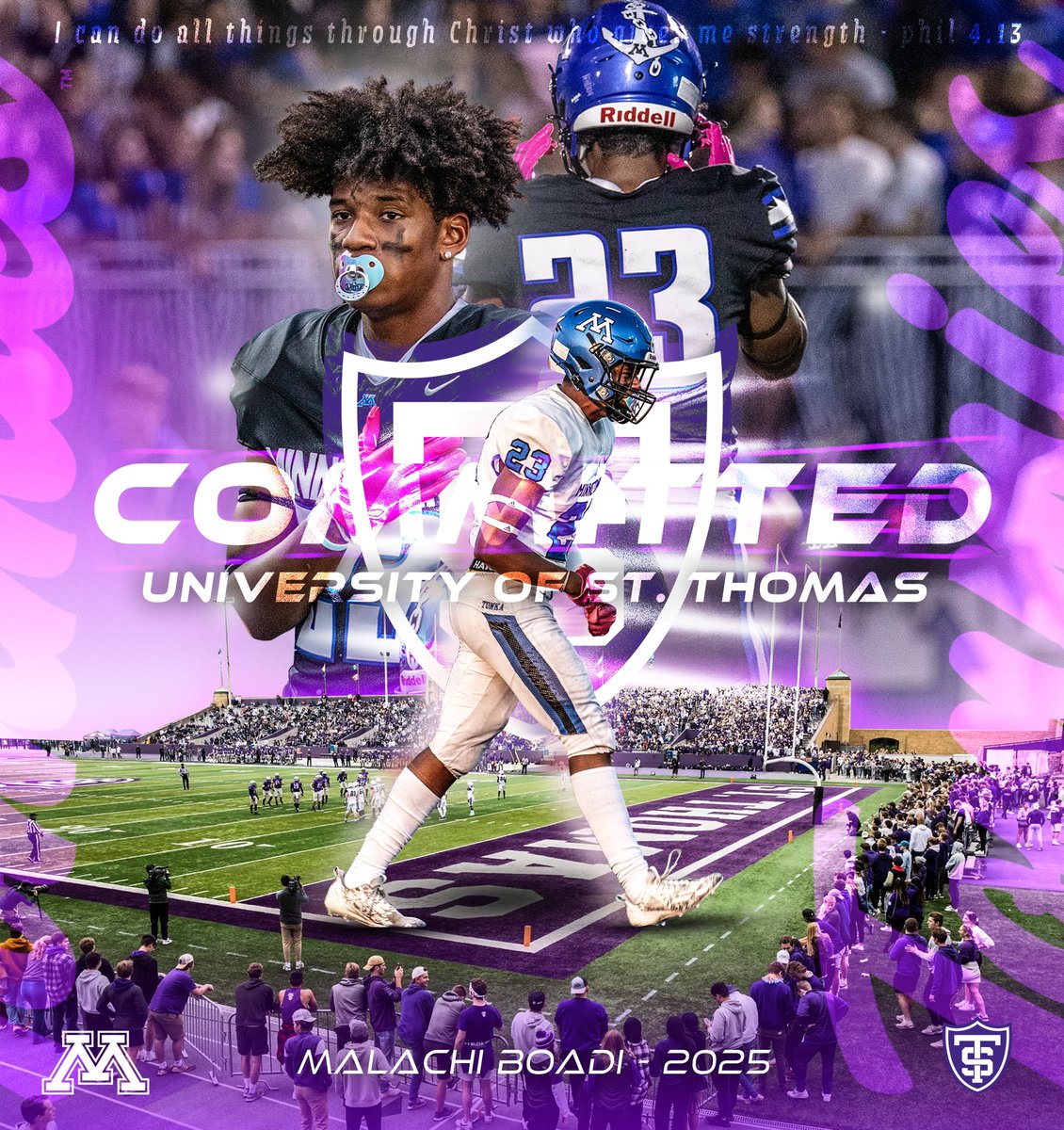 Committed!!! 💜🤍#Rolltoms #AGTG

<a href="/Coach_Caruso/">Coach Glenn Caruso</a> <a href="/kuchinski8/">Wallie Kuchinski</a> <a href="/UST_Football/">St. Thomas Football</a> <a href="/TonkaFB/">Minnetonka Football</a> <a href="/TonkaSkippers/">Minnetonka High School Skippers</a> <a href="/RecruitTonkaFB/">Minnetonka FB Recruiting</a> <a href="/TNTACADEMY1/">TNTACADEMYSP</a> <a href="/AllenTrieu/">Allen Trieu</a> <a href="/OJW_Scouting/">PrepRedzone Oliver</a> <a href="/_AyoTravieee/">D.Trav</a>