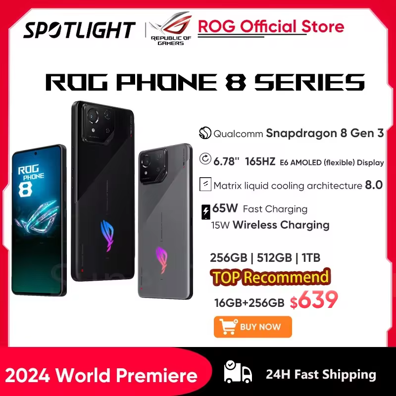 Tamurasell's tweet photo. Top On Sale Product Recommendations!;2024 World Premiere #ASUS #ROGPhone8 #Snapdragon8 #Gen3 #5GSmartphone 6.78'' 165HZ E-Sports Screen 65W Charging NFC #ROG8Pro;Original price: USD 952.31;Now price: USD 590.00;Click&amp;Buy: https://t.co/LPhU2tNAYz https://t.co/palVQi7eIM