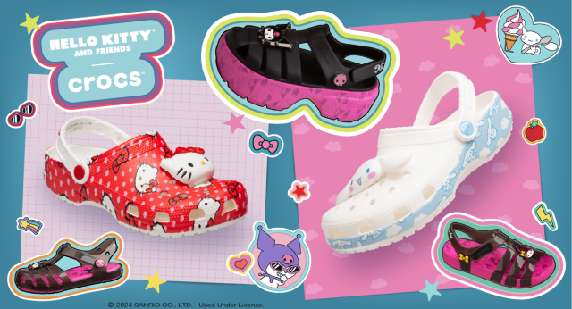 SOLELINKS's tweet photo. Ad: Hello Kitty x Crocs Collection dropped today on Crocs US, 20% off w/ code GRACE20

SHOP => https://t.co/n7L2STaAIv https://t.co/gKlKjhWheG