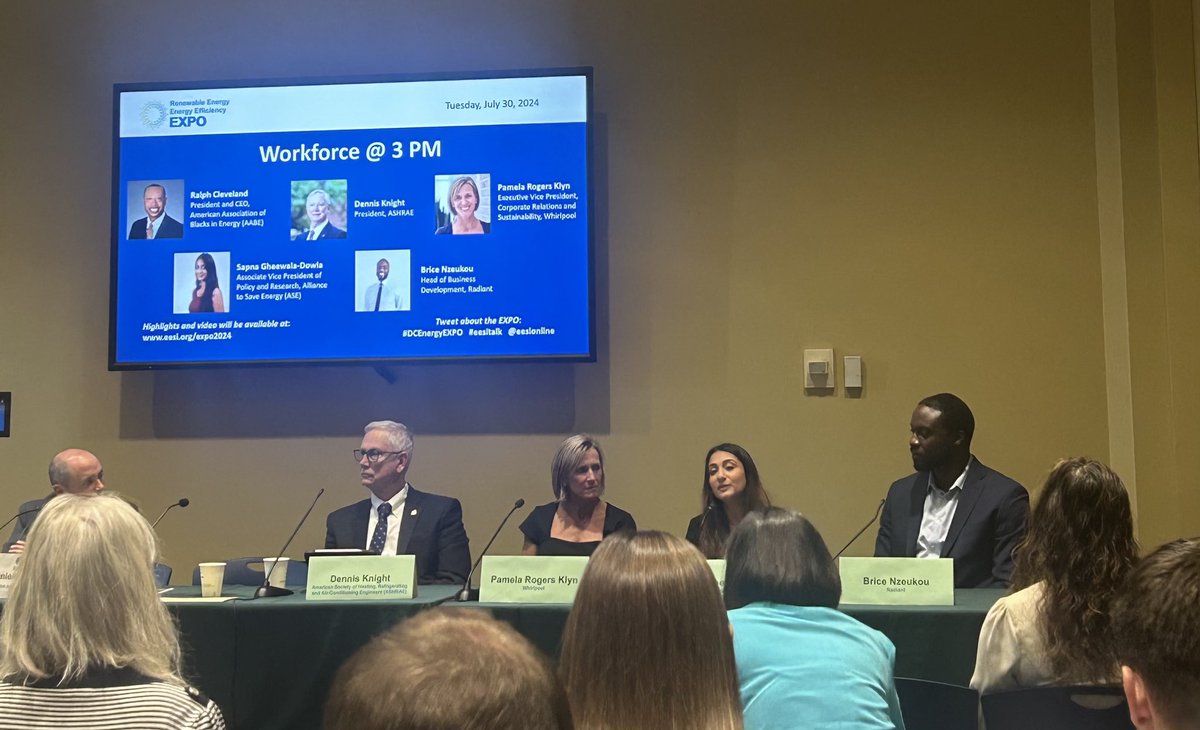 BCSE Clean Energy (@bcsecleanenergy) on Twitter photo Sapna Gheewala Dowla of BCSE member <a href="/ToSaveEnergy/">Alliance To Save Energy</a> joined the #DCEnergyExpo panel on #Workforce Development this afternoon and shared how to build networks with schools and universities to educate students about opportunities for #energyefficiency jobs. Sapna Gheewala Dowla of BCSE member <a href="/ToSaveEnergy/">Alliance To Save Energy</a> joined the #DCEnergyExpo panel on #Workforce Development this afternoon and shared how to build networks with schools and universities to educate students about opportunities for #energyefficiency jobs.