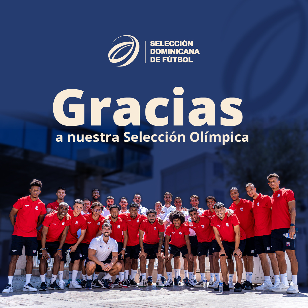 Federación Dominicana De Fútbol 🇩🇴 (@fedofutbol) on Twitter photo A NUESTROS GLADIADORES OLÍMPICOS
La Federación Dominicana de Fútbol agradece profundamente a toda la delegación de la <a href="/sedofutbol/">Selección Dominicana de Futbol</a> Sub-23 que representó dignamente a la República Dominicana en los Juegos Olímpicos París 2024. A NUESTROS GLADIADORES OLÍMPICOS
La Federación Dominicana de Fútbol agradece profundamente a toda la delegación de la <a href="/sedofutbol/">Selección Dominicana de Futbol</a> Sub-23 que representó dignamente a la República Dominicana en los Juegos Olímpicos París 2024.