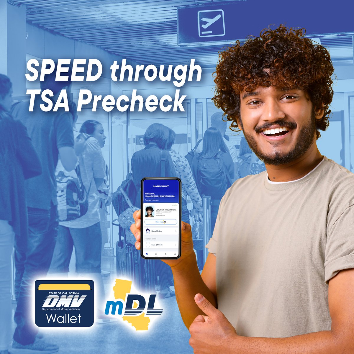 CA_DMV's tweet image. iOS &amp;amp; Android users can now download the #CADMV Wallet app to create a mobile driver’s license.

To get started, access or create your MyDMV account at dmv.ca.gov/mdl, have your valid CA driver’s license/ID handy &amp;amp; use the camera on your smartphone for authentication.