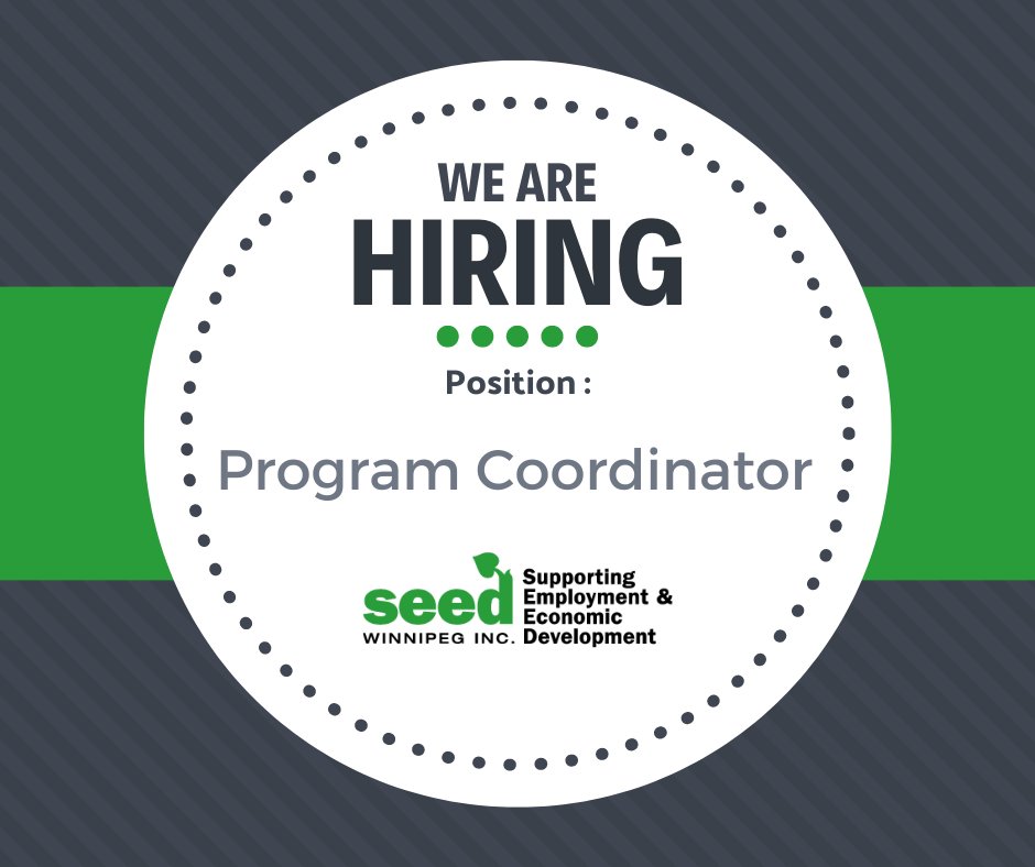 SEED Winnipeg Inc. (@seedwinnipeg) on Twitter photo SEED Winnipeg is seeking two Program Coordinators to work across our Asset Building Programs. Please visit seedwinnipeg.ca/about/opportun… for more information on positions and how to apply. SEED Winnipeg is seeking two Program Coordinators to work across our Asset Building Programs. Please visit seedwinnipeg.ca/about/opportun… for more information on positions and how to apply.