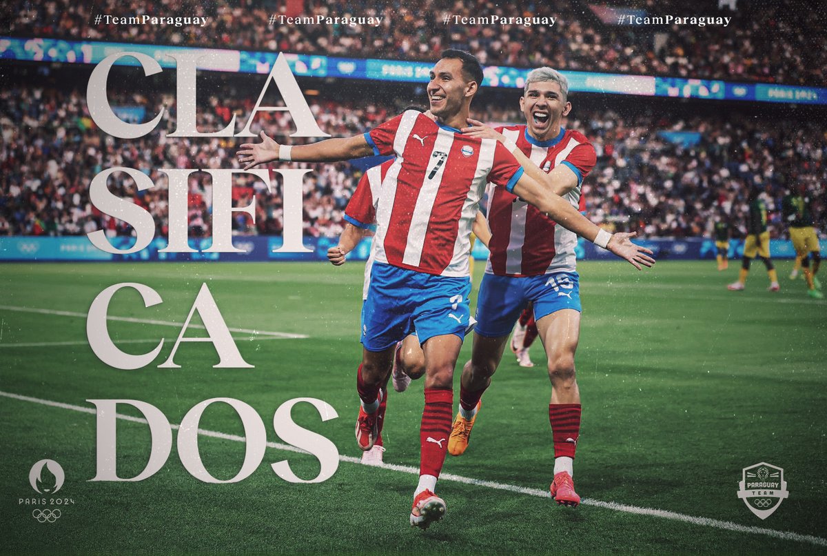 Entre los 8⃣ mejores 🇵🇾

El #TeamParaguay se anota en la siguiente instancia de los <a href="/juegosolimpicos/">Los Juegos Olímpicos</a> 🏅

¡A seguir haciendo historia en <a href="/Paris2024/">Paris 2024</a> 🇫🇷! ¡VAMOOOOOOOS! 💪💪💪