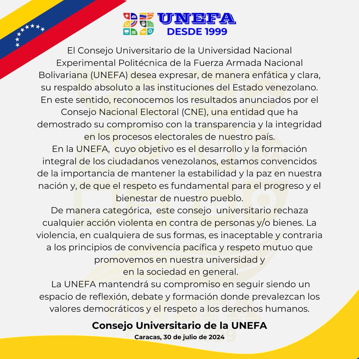 Comunicado Oficial

<a href="/vladimirpadrino/">Vladimir Padrino L.</a> <a href="/NicolasMaduro/">Nicolás Maduro</a> <a href="/FelixOsorioG/">Felix Osorio</a> <a href="/sandraoblitasr/">Sandra Oblitas Ruzza</a> <a href="/cneesvzla/">cneesvenezuela</a>